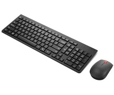 Klaviatūra Lenovo 4X31R64485, Full-size (100%), Wireless, RF belaidė, Juodas, su pele