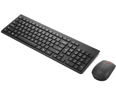 Klaviatūra Lenovo 4X31R64464, Full-size (100%), Wireless, RF belaidė, Scissor key switch, Juodas, su pele