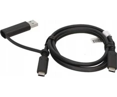 USB kabelis Lenovo USB-C - USB-C 1 m juodas (USB-C kabelis su adapteriu TP)