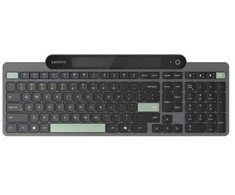 Klaviatūra Lenovo 4Y41R69500, viso dydžio (100 %), belaidis, „Bluetooth“, stūmoklio rakto jungiklis, juodas, žalias