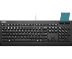 Lenovo „Smartcard“ laidinė klaviatūra II, viso dydžio (100 %), laidinė, USB, stūmoklio klavišo jungiklis, juoda