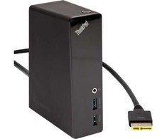 Lenovo ThinkPad OneLink Pro dokas, Laidinis, USB 2.0, 3,5 mm, USB A tipo, 10, 100, 1000 Mbit/s, Juoda
