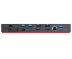Lenovo „ThinkPad Thunderbolt 3“ darbo stotis, 2 kartos, laidinis, „Thunderbolt 3“, 10, 100, 1000 Mbit/s, juoda, 3840 x 2160 pikselių, Lenovo