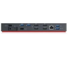 Lenovo „ThinkPad Thunderbolt 3“ darbo stotis, 2 kartos, laidinis, „Thunderbolt 3“, 10, 100, 1000 Mbit/s, juoda, 3840 x 2160 pikselių, Lenovo