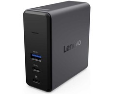 Lenovo X9 įkrovimo GaN dokas, laidinis, USB 3.2 Gen 2 (3.1 Gen 2) Type-C, 60 W, pilkas, „MicroSD“ („TransFlash“), 3840 x 2160 pikselių