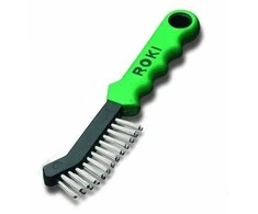Lessmann Profesionalus rankinis šepetys ROKI 2K rankena 225x12/22mm nerūdijančio plieno lygus 0.35mm (182421)