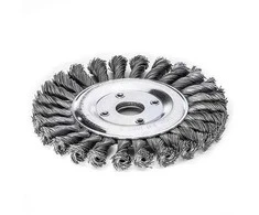 Lessmann Apvalus teptukas, susuktas, 115x14mm, plienas, 0.5