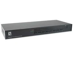 Level One „LevelOne KVM-3216“ KVM komutatoriaus stovo tvirtinimo parinktys, juodos spalvos