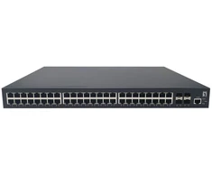 Šakotuvas Level One LevelOne GTP-5271DP przełącznik sieciowy Zarządzany L2/L3 Gigabit Ethernet (10/100/1000) Obsługa PoE 1U Pilka