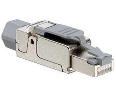 Leviton Brand Rex Leviton 6APLG-S6A, RJ-45, sidabrinis, kištukas, tiesus, nailonas, cinkas, Cat6