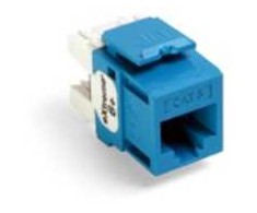 Leviton Brand Rex Modulinis lizdas „eXtreme Kat6 UTP RJ45 110“ stiliaus, vienos dalies pakuotė, mėlyna