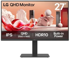 Monitorius LG 27BA54QB-B.AEU, 68.6 cm (27"), 2560 x 1440 pikselių, 2K, LCD, 5 ms, Juodas