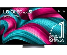 LG OLED evo AI OLED48C54LA.AEU Televizorius 121,9 cm (48") 4K Ultra HD Smart TV Wi-Fi Juodas