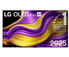 „LG OLED evo AI 55“ G5 4K išmanusis televizorius (2025 m.) – prie sienos tvirtinamas modelis, 139,7 cm (55"), 3840 x 2160 pikselių, OLED evo, išmanusis televizorius, „Wi-Fi“, juodas