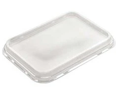 Dangtelis plastikiniam indui, Færch, M 5187 stačiakampis, 194x144x17 mm PET, skaidrus, 1000 vnt. dėžutėje