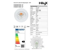 „HiluX D3 Tilt360“ – viso spektro LED įleidžiamas prožektorius – Ra97 – 3000K – juodas