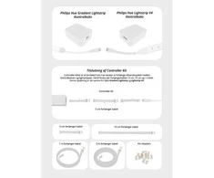 Light Solutions Aps „Light Solutions“ laidas, skirtas „Philips Hue Gradient LightStrip“ – 3M – baltas – 1 vnt.
