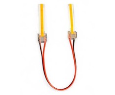 Light Solutions Aps „Light Solutions“ dvigubi „SmartClip“ laikikliai 10 mm COB LED juostai su 15 cm laidu – 5 vnt. pakuotėje
