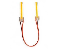 Light Solutions Aps „Light Solutions“ dvigubi „SmartClip“ laikikliai 10 mm COB LED juostai su 15 cm laidu – 5 vnt. pakuotėje