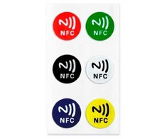 Light Solutions Aps „Light Solutions“ NFC žymė – NTAG213 – Spalvoti lipdukai – 6 vnt.