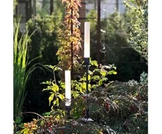 Sieninis šviestuvas Lightson „Frost Light“ stulpas, 126 + 91 cm, 2 vnt., pilkas