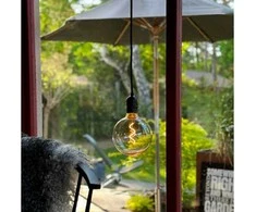 Sieninis šviestuvas Lightson Pendellampa Gravity + DecoBulb XL Vintage