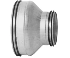 Lindab Redukcinis trumpas centrinis RCU 125X80 nipelis/nipelis
