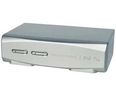 Lindy KVM Perjungiklis - 2 Port DisplayPort 1.2 KVM Perjungiklis 3840x2160@60Hz USB 2.0 Garso