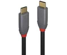 Lindy 36908, 5 m, USB C, USB C, USB 3.2 Gen 2 (3.1 Gen 2), 10 Gbit/s, juodas