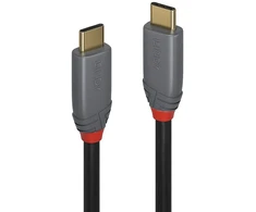 Lindy 36908, 5 m, USB C, USB C, USB 3.2 Gen 2 (3.1 Gen 2), 10 Gbit/s, juodas