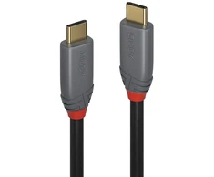 Lindy 36908, 5 m, USB C, USB C, USB 3.2 Gen 2 (3.1 Gen 2), 10 Gbit/s, juodas