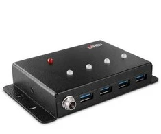 HUB USB Lindy USB šakotuvas Lindy USB 3.0 4 prievadų