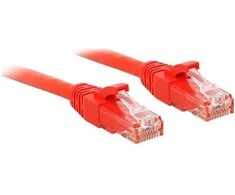 Tinklo Kabelis - LINDY Cat.6 U/UTP Tinklo Kabelis, RJ45, M/M, 250MHz, 5 m, Raudonas
