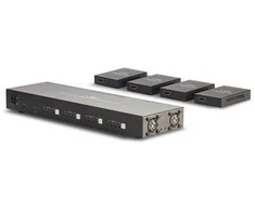 AV Matrix Prailginimas - LINDY Cat.6 4x4 HDMI 4K60 ir IR Matricos Prailginimas, 70 m, Juodas
