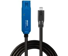 USB Prailginimo Laidas - LINDY USB 3.2 C/A Prailginimo Laidas 5Gbps 8m, Juodas