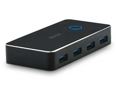 USB Adapteris - LINDY USB 3.0 Adapteris 2:4, 4 Įrenginiai, 5 Gbps, Juodas