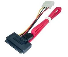 Kabelis - LINDY SATA Duomenų ir Maitinimo Kabelis 0.5m 6Gbps
