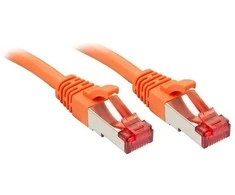 Tinklo Kabelis - LINDY Cat.6 S/FTP Tinklo Kabelis, RJ45, M/M, 250MHz, 27AWG, 10 m, Oranžinis