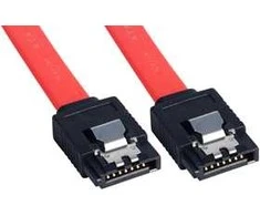 SATA Laidas - LINDY Vidinis SATA Laidas, 2x7 Pin Fiksavimo Tipas, 0.5 m, Juodas
