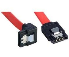 Kabelis - LINDY 1m Vidinis SATA III Kabelis 2x7 Pin Latch 90°
