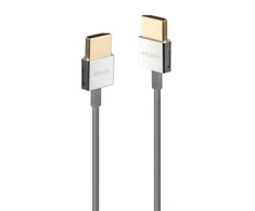 HDMI Laidas - LINDY HDMI Plonas Laidas, M/M, Ultra Didelės Spartos, 48Gbps, 7680x4320@60Hz, 1 m, Pilkas