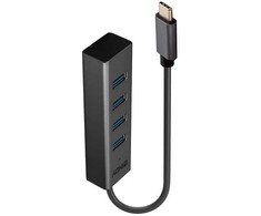Lindy USB 3.2 C tipo šakotuvas, 4 prievadų