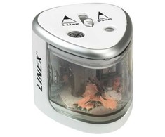 Linex Linex 400114752, Electric pencil sharpener, Sidabrinis, Baltas, 1.2 cm, 6 mm, Box, 75 mm