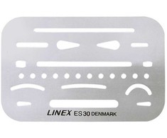 Linex Linex šablonas 26 angos, stalo liniuotė