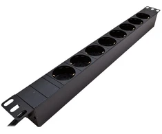 LinkIT 19" maitinimo bėgelis 8xCEE 7/4 2m CEE 7/7, 16A, 1U