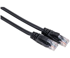 LinkIT Pločiasis laidas U/UTP Cat6 juodas 1 m AWG 24/7, LSZH