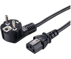 LinkIT Maitinimo laidas CEE 7/7 - C13 juodas 3 m kampuotas Schuko - C13