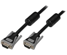 LinkIT SVGA/XGA laidas, kištukas/kištukas, juodas, 3 m, be 9 kaiščio