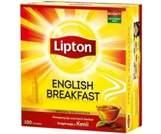 Lipton Juodosios arbatos sudėtis Angliški pusryčiai 50 arbatos pakelių