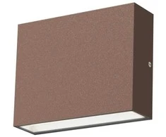 Sieninis šviestuvas Llitt Sieninis LED šviestuvas „Per I“, IP54, 3000K, 4W, 210lm, „Corten“